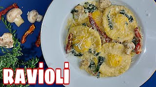 RAVİOLİ TARİFİ🔝MAKARNA NASIL YAPILIR 👍EN NEFİS İTALYAN RAVİOLİYİ 🔝 EASY RAVIOLI RECIPE 🍝 [upl. by Nessim844]