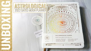 UNBOXING 2022 Astrological Planner from Magic of I  2022 Dated Moon Planner [upl. by Marylynne]