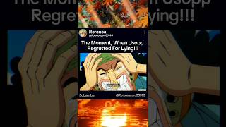 When Usopp regretted for lying onepiece usopp shorts anime [upl. by Notniuqal685]