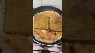 Bread omelette breakfast recipe 😋shortsfeed breadomelette breakfast shorts youtubeshorts [upl. by Pember]