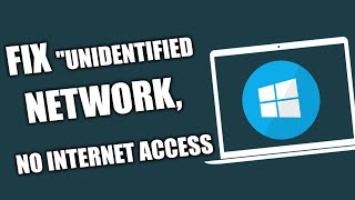 How to fix Unidentified network no internet access on Windows 11 [upl. by Zippora]