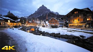 Kandersteg Winter Switzerland 4K [upl. by Chiaki]