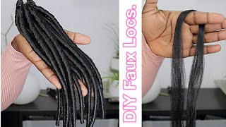 DIY Faux Locs With KanekalonBraiding Hair  Dilias Empire [upl. by Claudine]