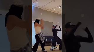 Kim Taehyung dance with Leejung 🔥🔥 UH VEI VEI Song v leejung btsshorts btsarmy [upl. by Aihsakal586]