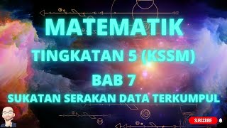 MATEMATIK TINGKATAN 5 KSSM BAB 7 SUKATAN SERAKAN DATA TERKUMPUL BINA HISTOGRAM amp POLIGON KEKERAPAN [upl. by Lytsirhc]