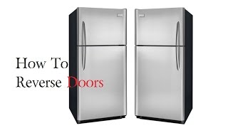 How to Reverse Fridge Doors Frigidaire Refrigerator [upl. by Sorips]