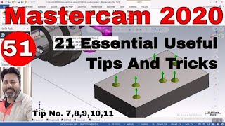 Mastercam 2021 tips and tricks  Mastercam 2021 training tutorials [upl. by Eyar]