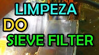 LIMPEZA DO SIEVE FILTER  AQUAPONICS [upl. by Eneladgam]