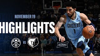 Memphis Grizzlies Highlights vs Denver Nuggets [upl. by Dasya]