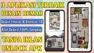 3 Aplikasi Desain Rumah Gratis 3D Terbaik di Android [upl. by Agathe]