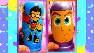 ASMR Teen Titans Go Nesting Dolls Satisfying Unboxing Review ❤️ asmr teentitansgo disney العاب [upl. by Nnaeed]