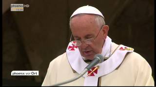 Papstbesuch Rede von Papst Franziskus in Assisi am 4102013 [upl. by Lashond]