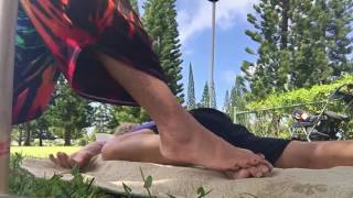 Hawaiian Lomi Step Massage [upl. by Enerol786]