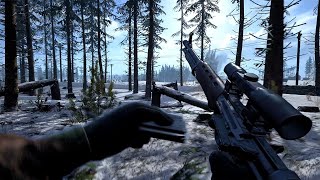 Hell Let Loose  German Sniper in the Winter Woods of Foy [upl. by Felise210]