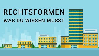 Rechtsformen von Unternehmen  einfach erklärt [upl. by Niltag]