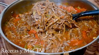 Cómo hacer una rica carne guisada  sabías hacer ropa vieja [upl. by Eelirol]