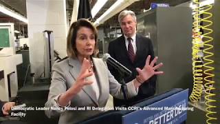 Nancy Pelosi tours CCRI in RI [upl. by Chrysa]