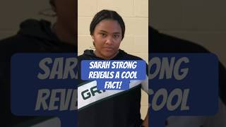 UConn commit amp McDonald’s AllAmerican Sarah Strong shares a neat fact shorts [upl. by Alah]