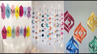 ♡ زينة رمضان ٢٠٢١ ✨ افكار سهلة ولطيفة لعمل ديكور رمضان ♡ DIY ramadan decor 2021 ♡ 🌙 [upl. by Scrivings]