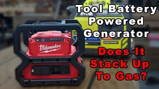 Does A Tool Battery Generator Stack Up Review Of The Milwaukee Carry On 284520 [upl. by Nolava701]