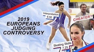 2019 EUROPEANS JUDGING CONTROVERSY  Alina Zagitova Алина Загитова Sofia Samudurova [upl. by Parish]