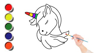 How to Draw a Unicorn for Kids [upl. by Eatnad]