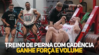 TREINO DE PERNA COM CADÊNCIA GANHE FORÇA E VOLUME juniorjavorski [upl. by Llerdnam251]