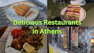 5 delicious restaurants to try in Athens [upl. by Eelana507]