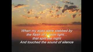 Simon amp Garfunkel  The Sound of Silence  Lyrics [upl. by Shanleigh]