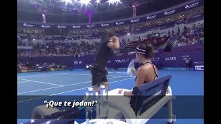 El entrenador a Garbiñe Muguruza ¡Que te jodan [upl. by Izzy]