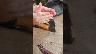 BASIC Axe Sharpening 🪓 survival camping bushcraft [upl. by Aidyn]