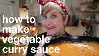 How to Make a Vegetable Curry Sauce basic curry sauce [upl. by Eliga]