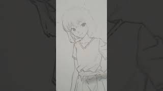 Haibara ai artt  drawing art edits anime anime artist detectiveconan haibaraai [upl. by Samale]