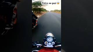 Police aa gyi 😱 ktm viral shorts ride bike bikerider duke superbike [upl. by Pedersen]