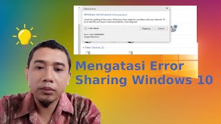 Mengatasi network sharing error windows 10 dengan mudah [upl. by Notsud]