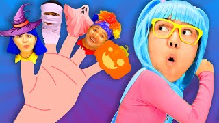 Halloween Finger Family  Nursery Rhymes amp Kids Songs  Hihi Haha [upl. by Fayth492]