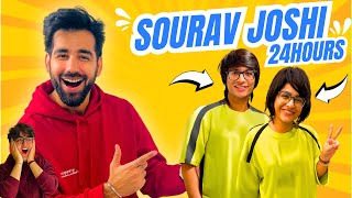 LIVING LIKE SOURAV JOSHI FOR 24 HOURS [upl. by Shaughnessy622]