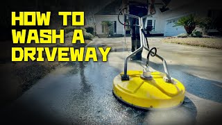 How To Pressure Wash A Concrete Driveway [upl. by Nottage]