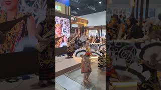 Performance at Booth SARAWAK Matta Fair 2024 is so interesting it makes us wanting to visit Sarawak [upl. by Ulrica]