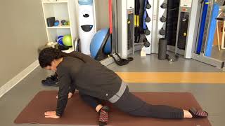 SacroIliac Joint Strain Pigeon Pose Hip Stretch [upl. by Ynavoj]