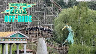 Tonnerre 2 Zeus OffRide Footage Parc Asterix CCI Wood Coaster  NonCopyright [upl. by Fasano]