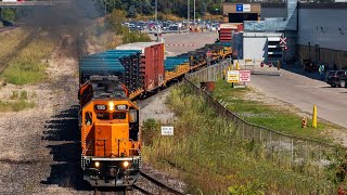 Rail Synergy Oshawa working the GM plant SEP 623 [upl. by Etteniotnna]