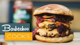 Bacon Double Cheese Smash Burger  Barbechoo Cooks [upl. by Mulderig]