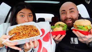 ChickfilA amp Noodles Car MUKBANG  We Cant Stop Arguing [upl. by Newcomer]