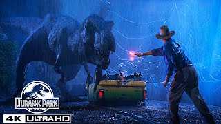 The T rex Escapes the Paddock in 4K HDR  Jurassic Park [upl. by Geraldina35]