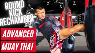 How To Rechamber Your Roundkick Like Saenchai  Advanced Muay Thai Technique [upl. by Eselahs]