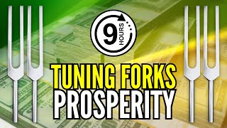 9 HOURS Tuning Forks for Inviting Prosperity 432 Hz  528 Hz  777 Hz  888 Hz Luck amp Wealth [upl. by Eriam]