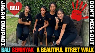 Bali Seminyak Street Walking Tour Today 2024 [upl. by Mandal]