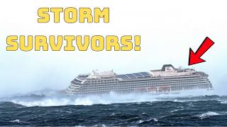 STORM SURVIVORS The Viking Skys HeartStopping 100 Meter Escape [upl. by Anglim]