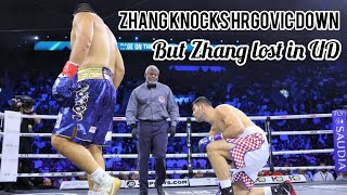 Filip Hrgovic vs Zhilei Zhang highlights Zhang thought he won the fight but lost in UD [upl. by Lucas]